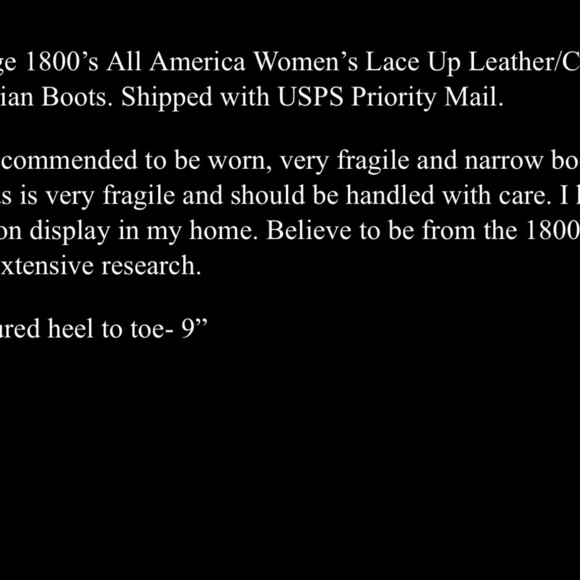 Vintage 1800’s All America Women’s Lace Up Leather/Canvas Victorian Narrow Boots - Picture 11 of 13